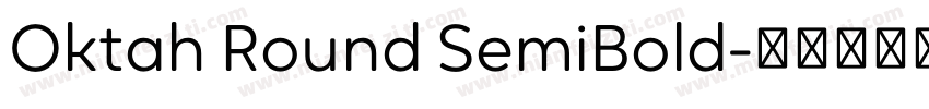 Oktah Round SemiBold字体转换